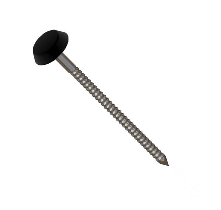 Black Polytop Stainless Steel Fixing Nails