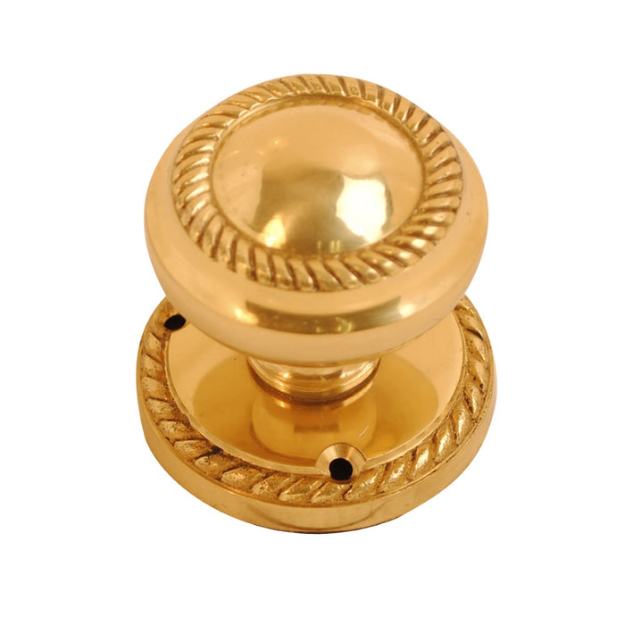 Georgian Mortice Knob Brass 53mm