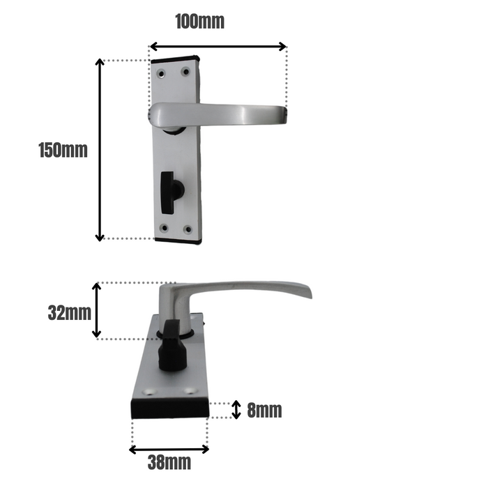 Seighford Lever Bathroom SAA 150mm