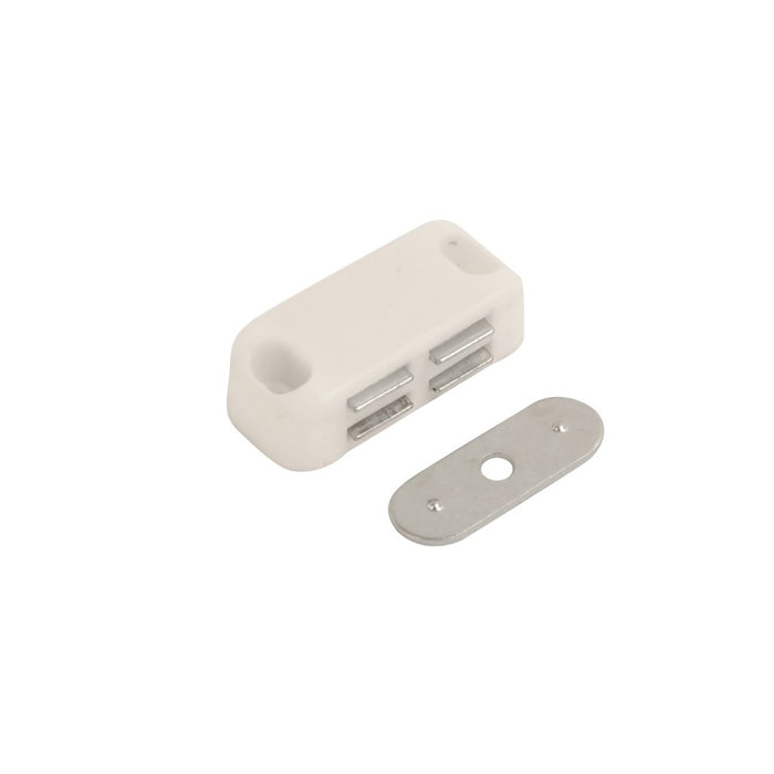 Magnetic Catch Single White 42mm