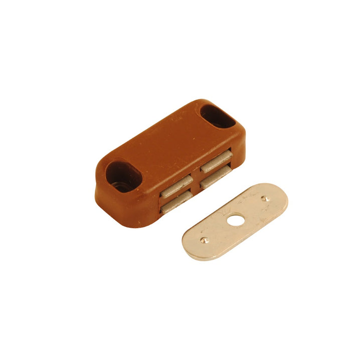 Magnetic Catch Single Brown 42mm