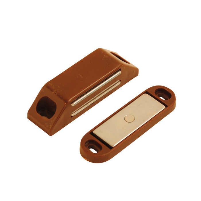 Magnetic Catch H/Duty Large Brown 60mm