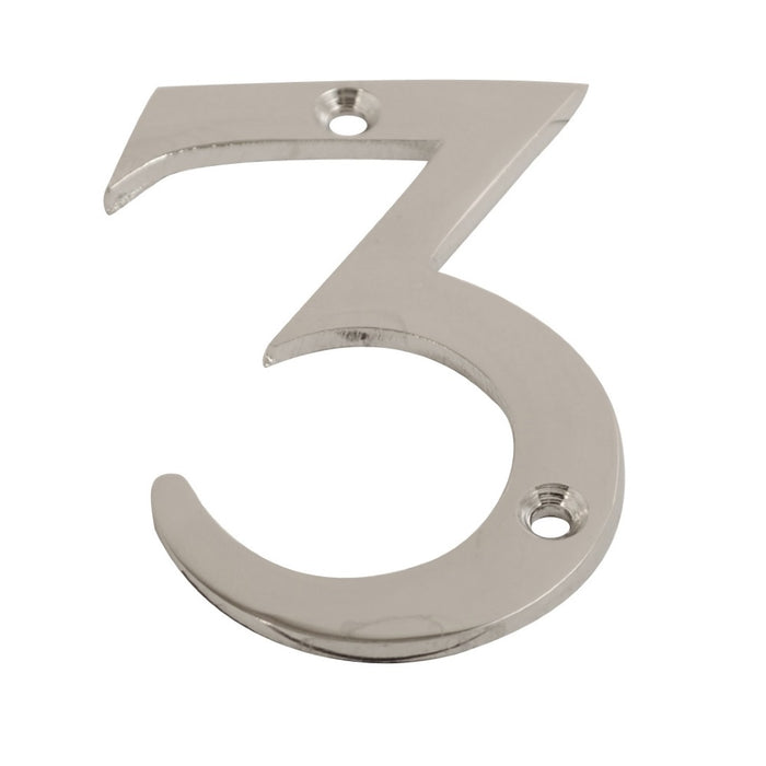 Numeral Figure 3 Chrome 75mm