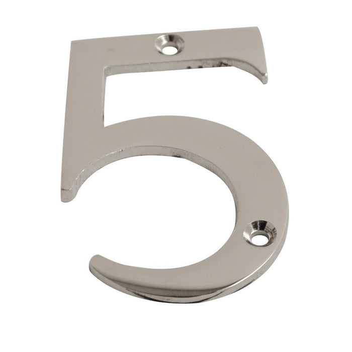Numeral Figure 5 Chrome 75mm