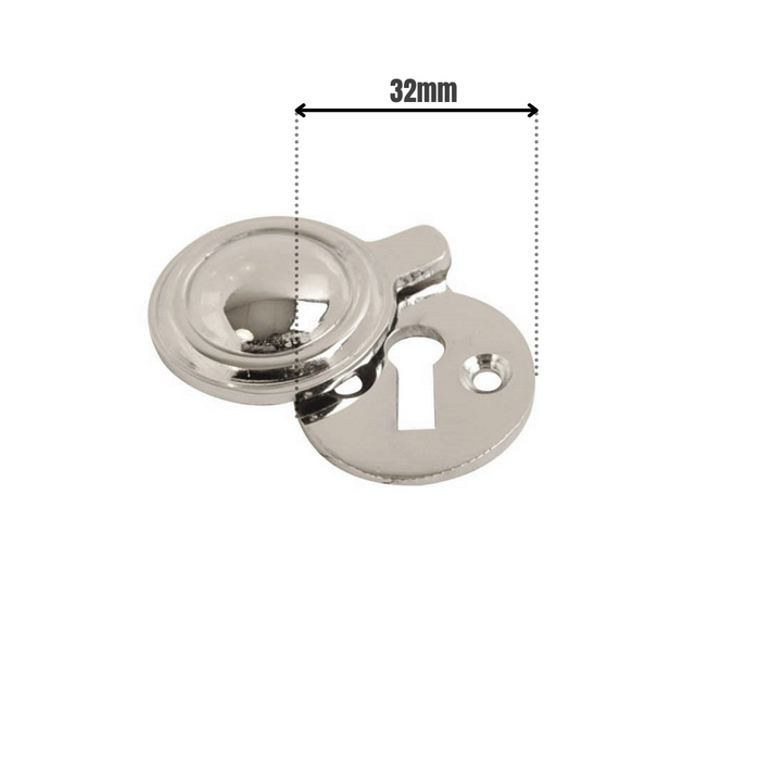 Victorian Escutcheon Covered Chrome 32mm