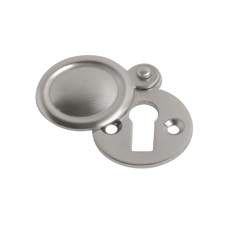 Victorian Escutcheon Covered Satin Chrome 32mm