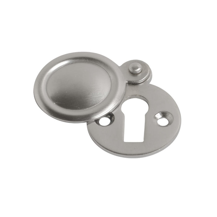 Victorian Escutcheon Covered Satin Chrome 32mm