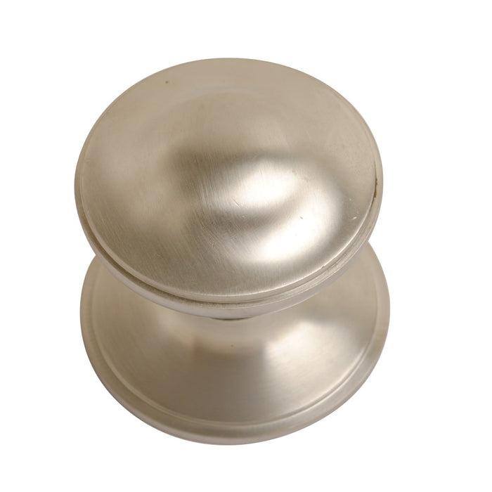 Centre Door Knob Satin Chrome 63mm