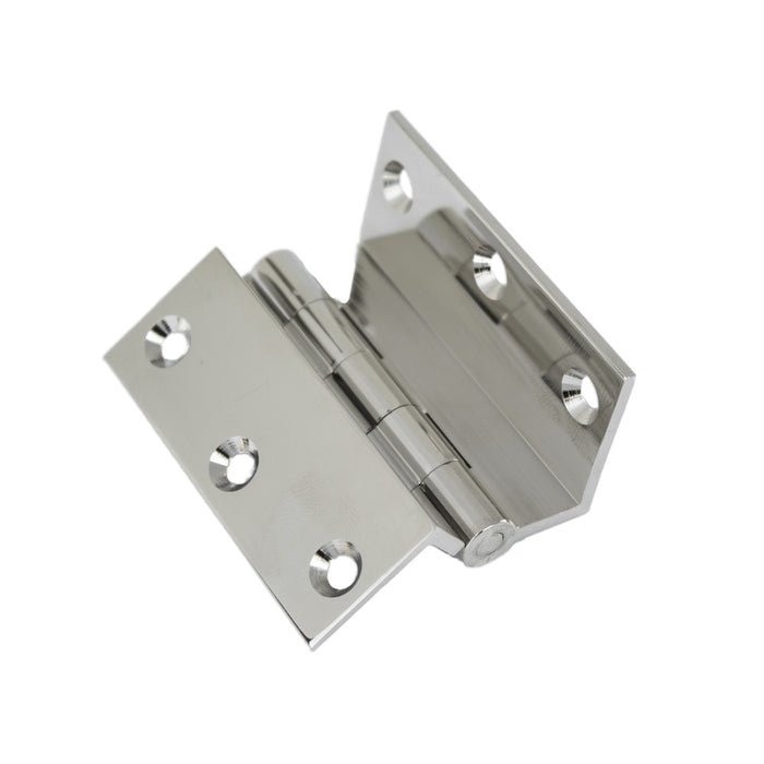 Brass Stormproof Hinge Chrome Plated 63mm