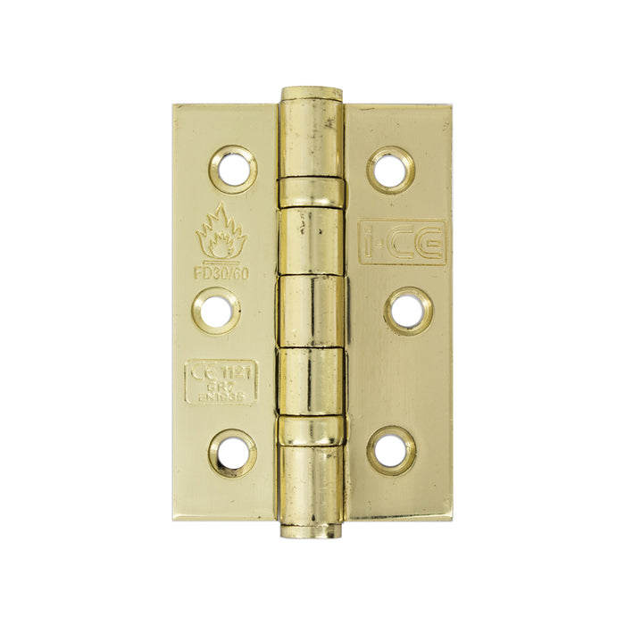 Stainless Steel Ball Bearing Hinge 76mm CE7 Rated Electro Brass