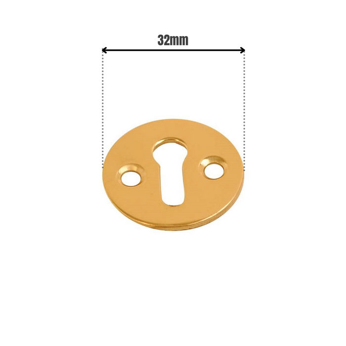 Victorian Escutcheon Open Brass 32mm