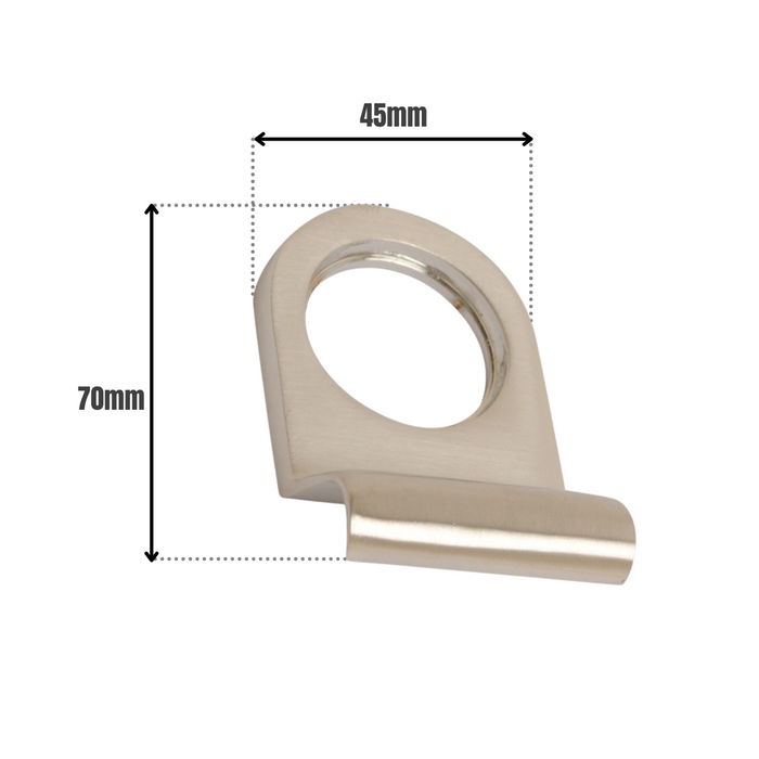 Victorian Cylinder Pull Satin Chrome