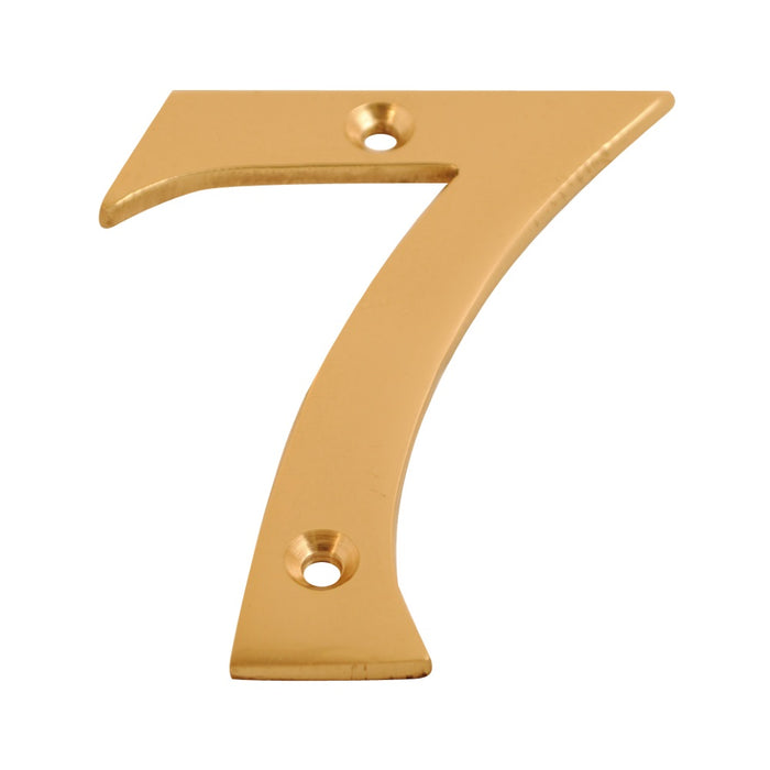 Numeral Figure 7 Brass 75mm