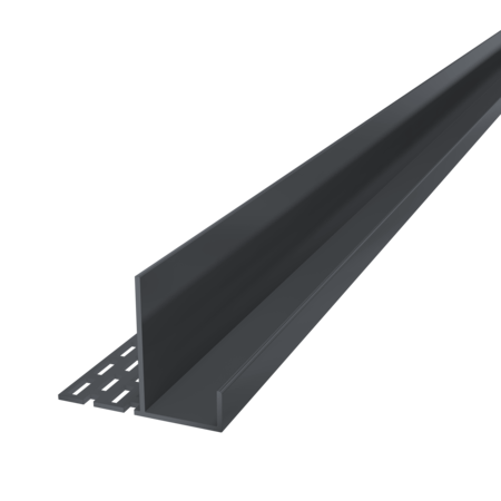 Anthracite Grey Vertical Coastline Composite Cladding Starter and Head Bar