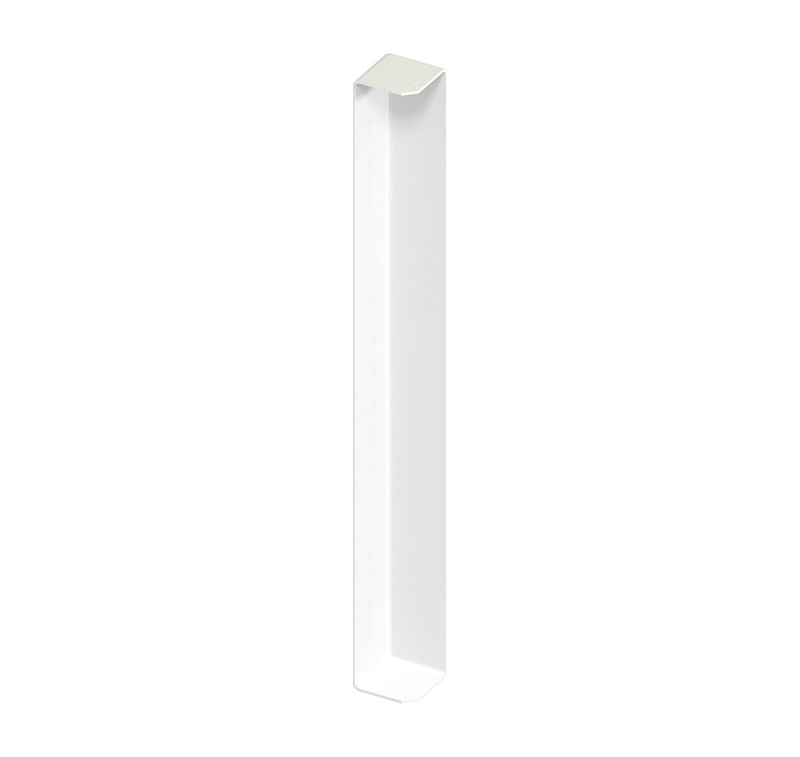 White Ash Woodgain Fascia Double Ended Corner Trim (450mm Length)