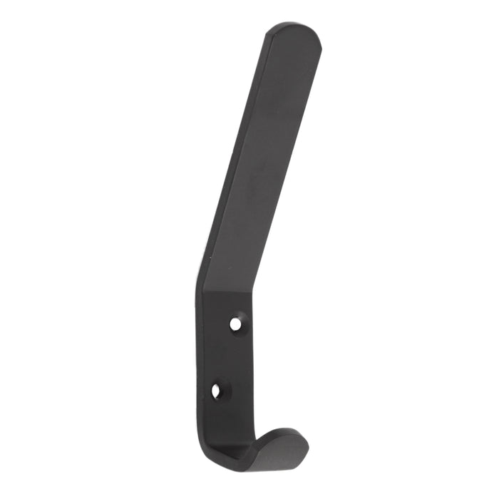 Hat & Coat Hook Matt Black 125mm x3mm