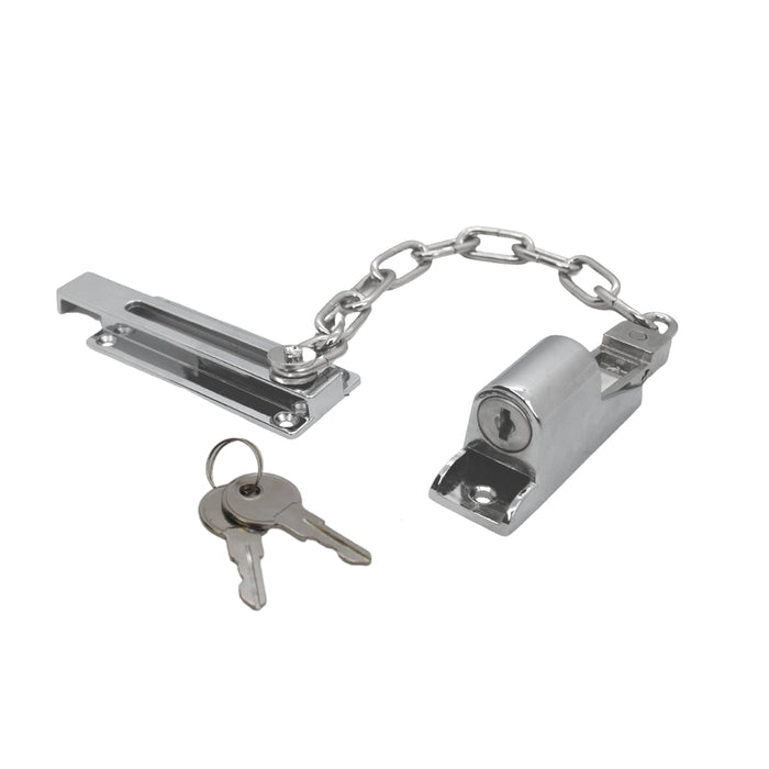Locking Door Chain Chrome