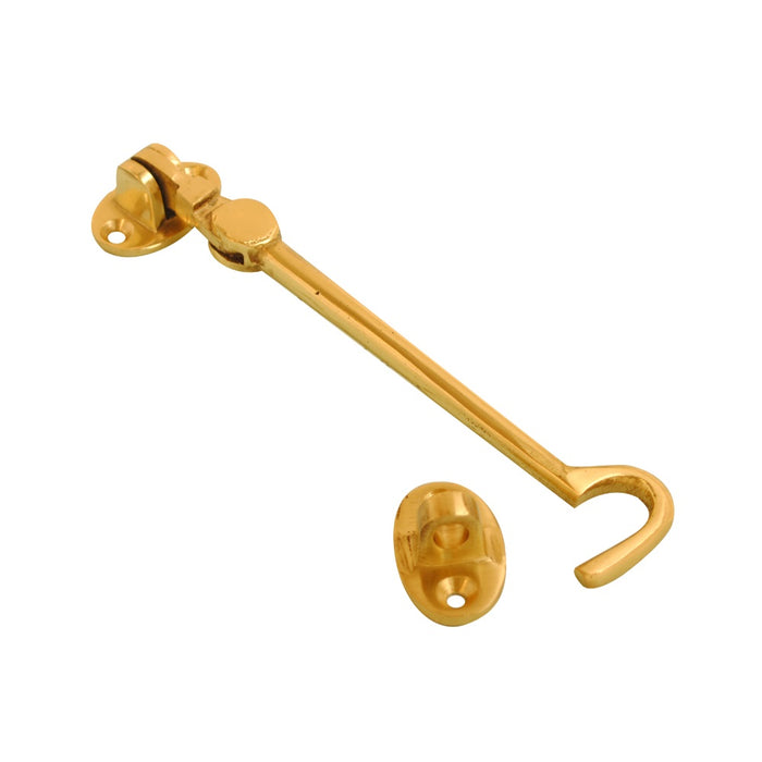 Cabin Hook Silent Pattern Brass