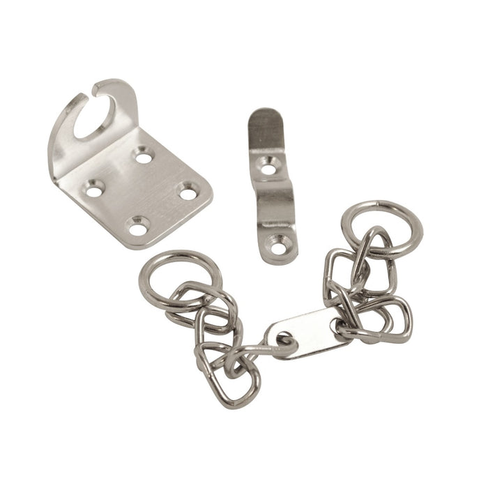 Security Door Chain Satin Chrome