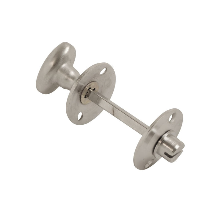Thumbturn & Release Bathroom Lock Satin Chrome