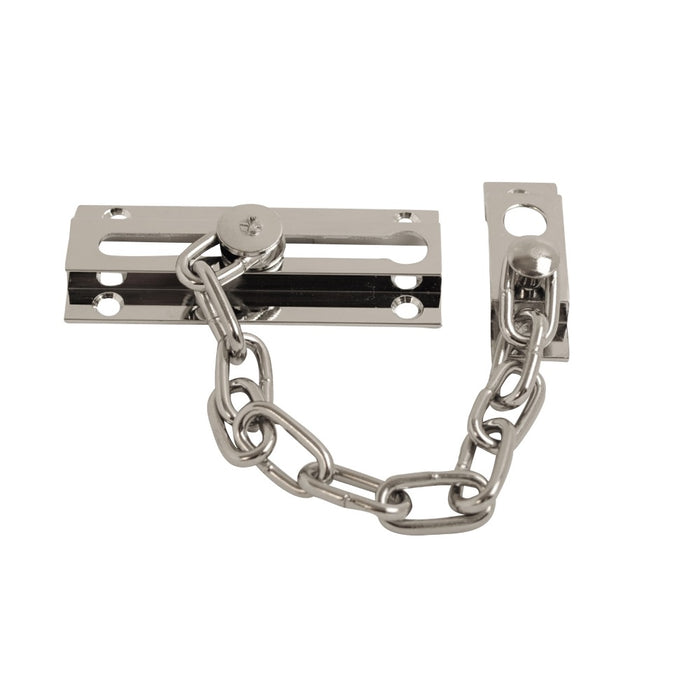 Brass Door Chain Chrome 84mm