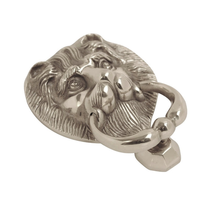 Lion Head Knocker Polished Chrome
