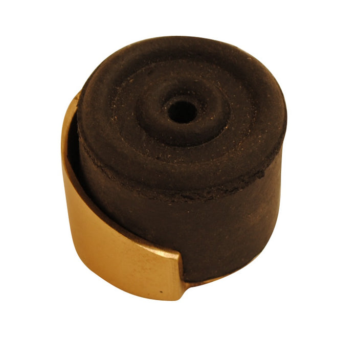 Shielded Door Stop Brass 33mm