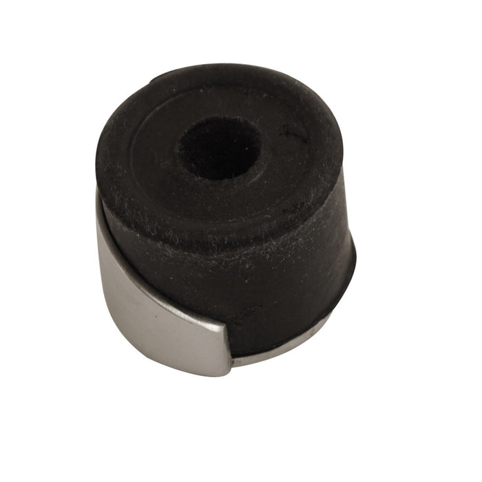 Shielded Door Stop Satin Chrome 33mm