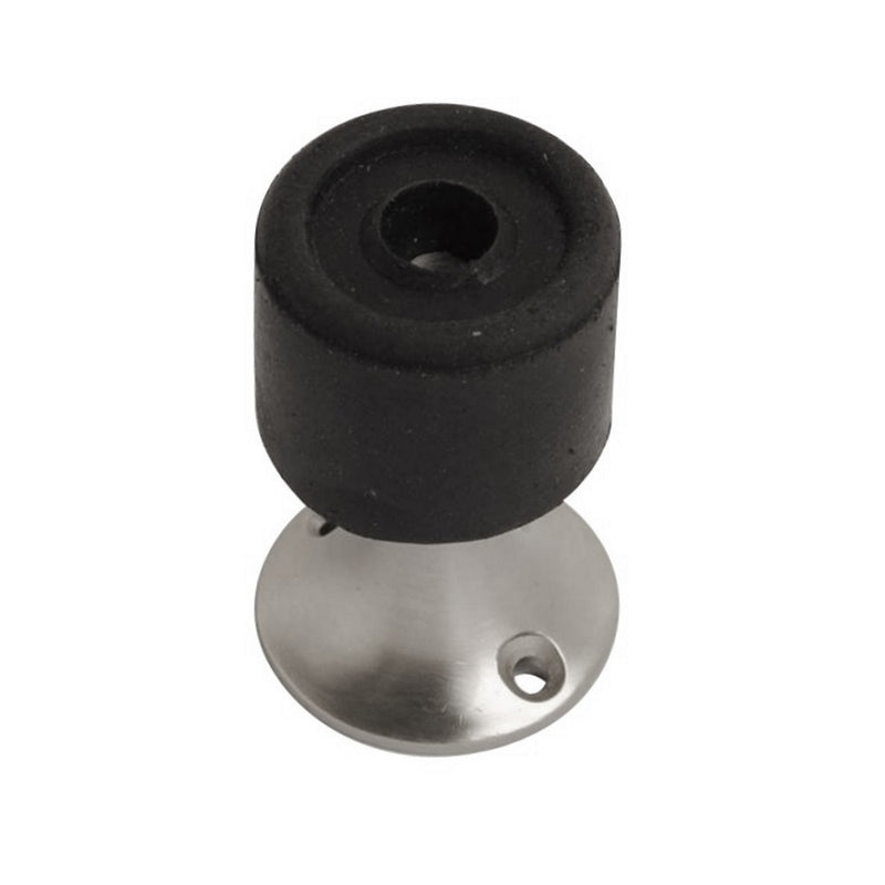 Pedestal Door Stop Satin Chrome 50mm