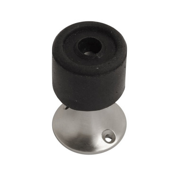 Pedestal Door Stop Satin Chrome 50mm