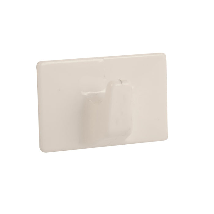 Square Hook Self Adhesive White