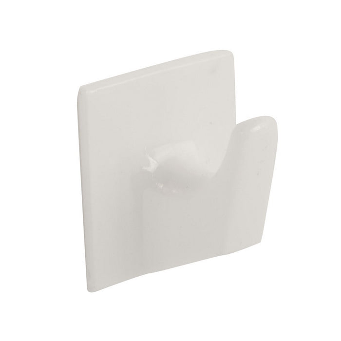 Square Hook Self Adhesive White