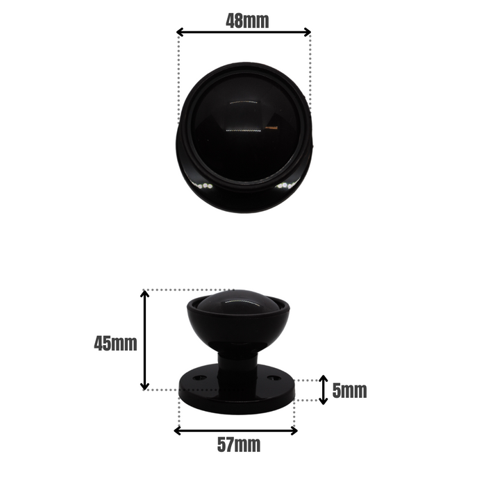 Rim/Mortice Knob Set Brown