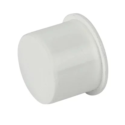 White Pushfit Socket Plug 40mm