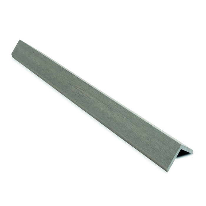 Salt Lake Silver Composite Dual Sided Decking Edging Trim 42mm (3.66m Length)