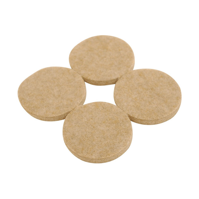 Felt Pads Beige Self Adhesive Grid of 4pcs 40mmx4mm