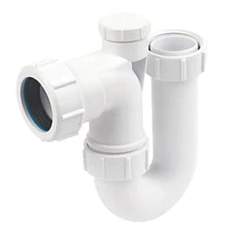 White Easy-Flow Swivel P Trap 32mm