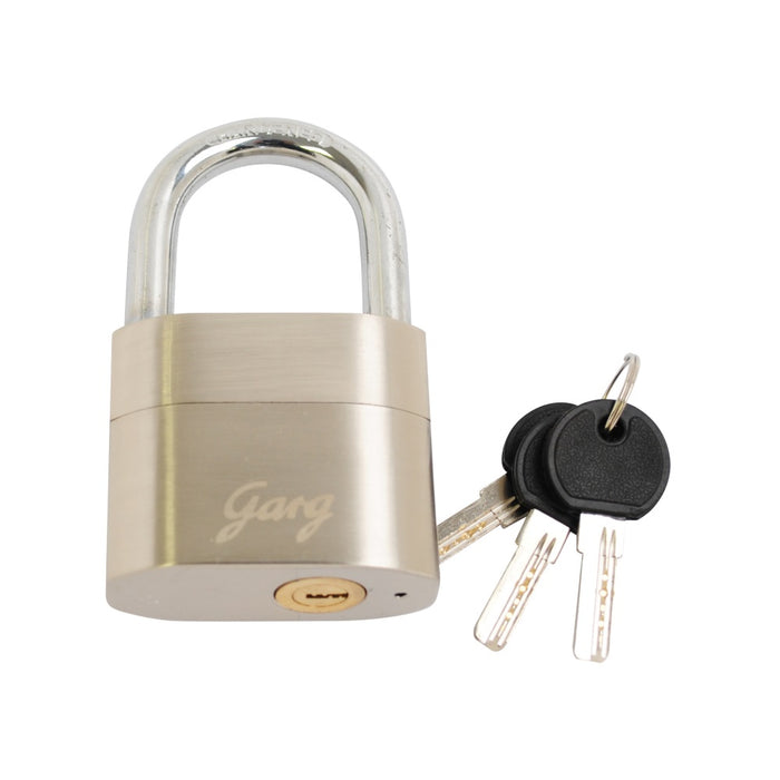 Alarm Padlock Satin Stainless Steel