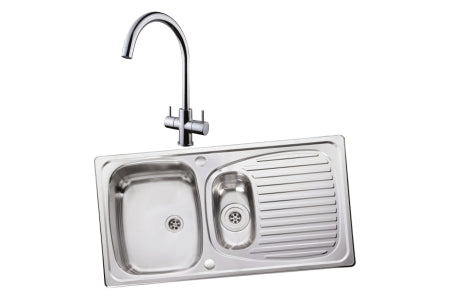 Leisure Euroline 1.5 Bowl Inset Sink and Chantilly Monobloc Sink Mixer Pack