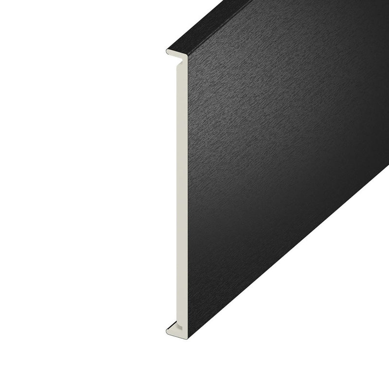 Black Ash Woodgrain Double Fascia Board (5m Length)