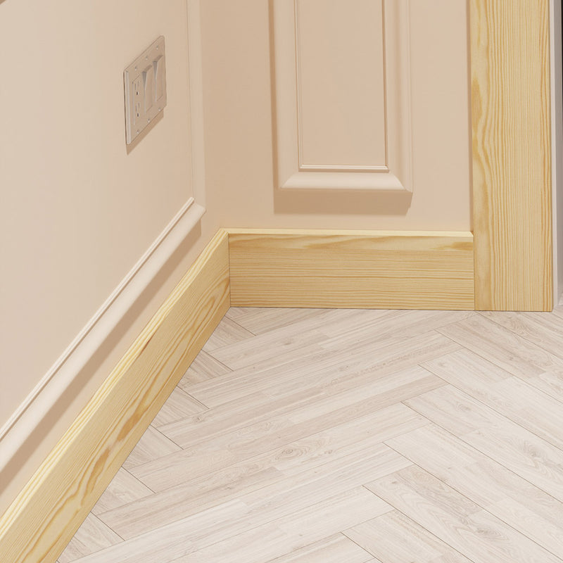 70mm Square Pine Skirting Board - Primed or Unprimed