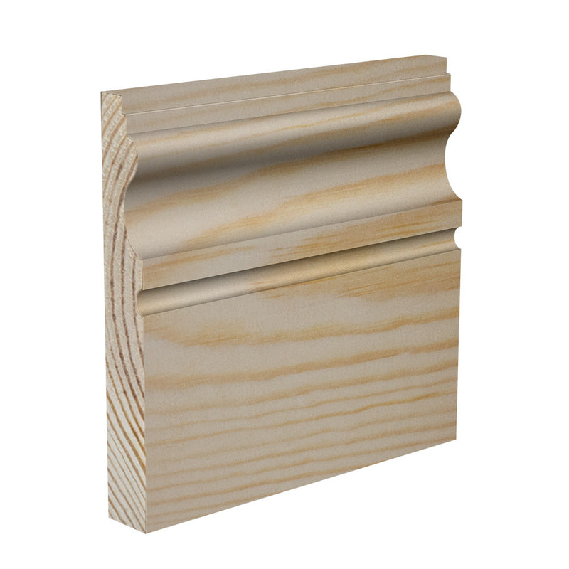 70mm Lisbon Pine Skirting Board - Primed or Unprimed