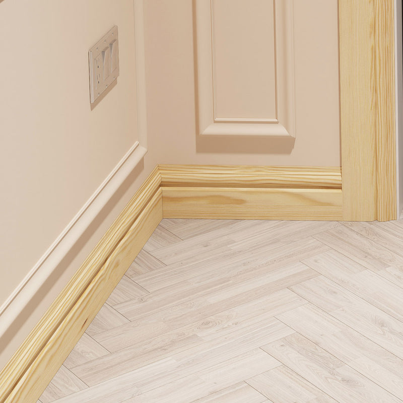 95mm Torus II Pine Skirting Board - Primed or Unprimed