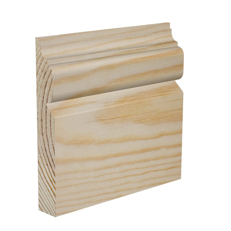 95mm Torus II Pine Skirting Board - Primed or Unprimed