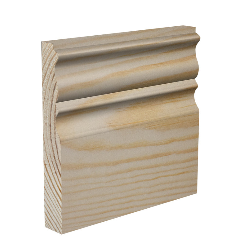 70mm Stockholm Pine Skirting Board - Primed or Unprimed
