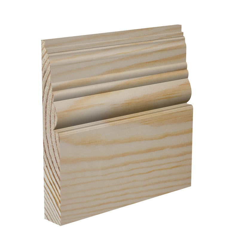 120mm Antique Pine Skirting Board - Primed or Unprimed