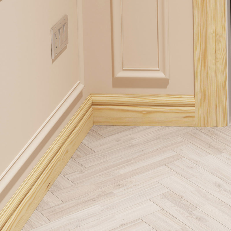 120mm Torus I Pine Skirting Board - Primed or Unprimed