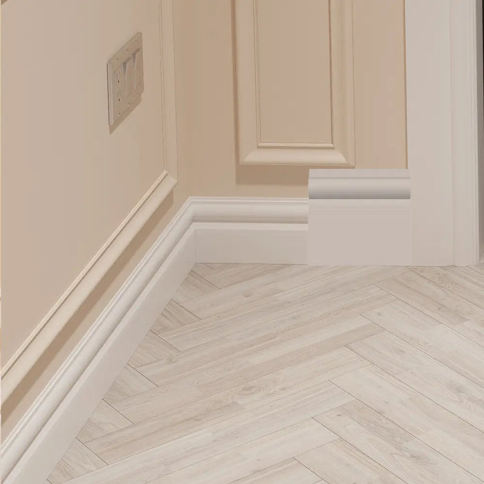 Unprimed Torus I MDF Skirting Board Cover