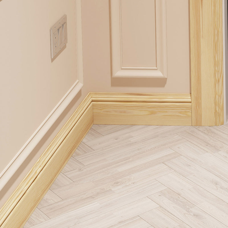 120mm Venice Pine Skirting Board - Primed or Unprimed
