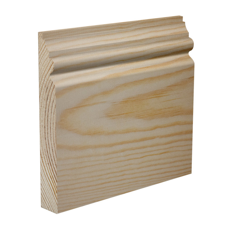 95mm Venice Pine Skirting Board - Primed or Unprimed